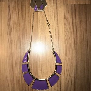 Purple fashion necklace & earrings